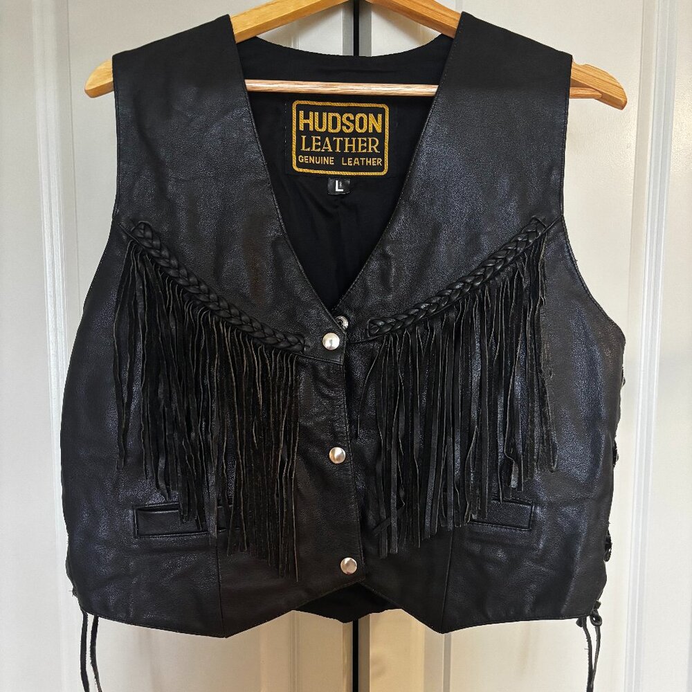 Hudson Leather Real Leather Vest
